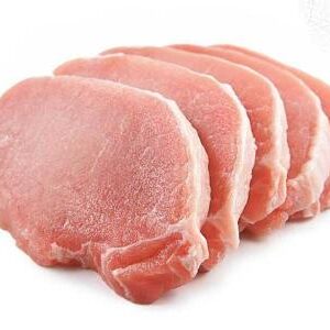 Imported frozen pork chops